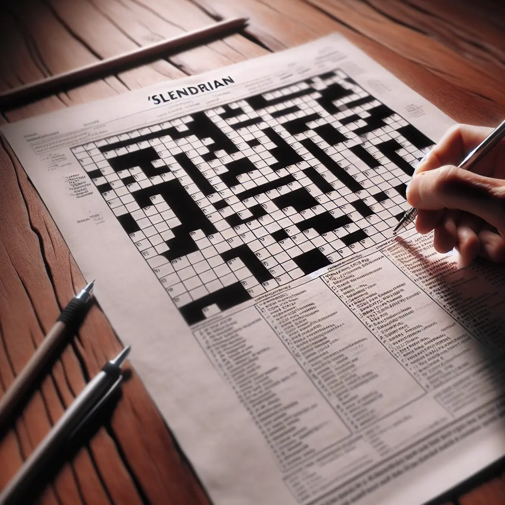 Krydsord opslag for Slendrian